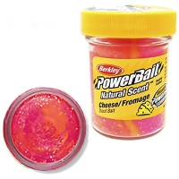 Паста BERKLEY PowerBait Natural Scent Glitter TroutBait аттр. Сыр цв. Щербет превью 1