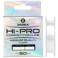 Леска ZEMEX Hi-Pro Competition Line 50 м цв. Прозрачный 0,165 мм