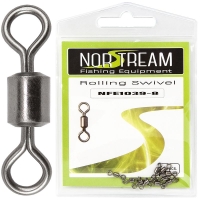 Вертлюг NORSTREAM Rolling swivel 1039 (10 шт.) № 8