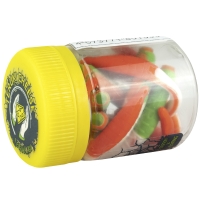 Червь TERUKI Flash 8 см (7 шт.) зап. сыр цв. Green/White/Orange превью 2