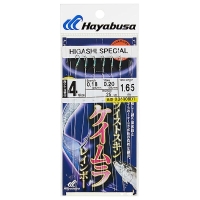 Оснастка готовая HAYABUSA Sabiki D1 1,65 м 0,2 мм цв. white/blue кр. № 4 цв. silver