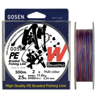 Плетенка GOSEN 8PE W Braid 300 м цв. мульти #2