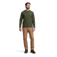 Футболка SITKA Foothills LS Henley цвет Olive Green превью 8