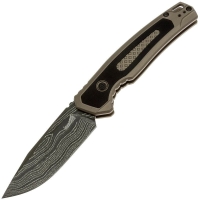 Нож складной автоматический KERSHAW Launch 21 Дамасская сталь рукоять Алюминий 6061-T6 цв. Бежевый