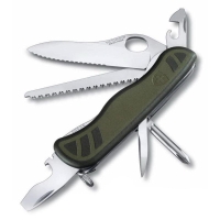 Нож VICTORINOX Military One Hand 111мм 10 функций цв. Зеленый / черный