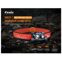 Фонарь налобный FENIX HM65R-T (SST40 + CREE XP-G2 S3, 18650) цвет Черный/Оранжевый превью 5