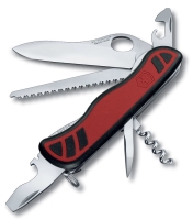 Нож VICTORINOX Forester One Hand 111мм 10 функций цв. Красный / черный