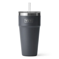 Термокружка YETI Rambler Straw Cap 760 цвет Charcoal