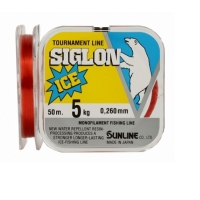 Леска SUNLINE Siglon Ice Fishing 50 м цв. красный 0,148 мм