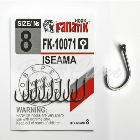 Крючок одинарный FANATIK FK-10071 Iseama № 8 (8 шт.) фото 1