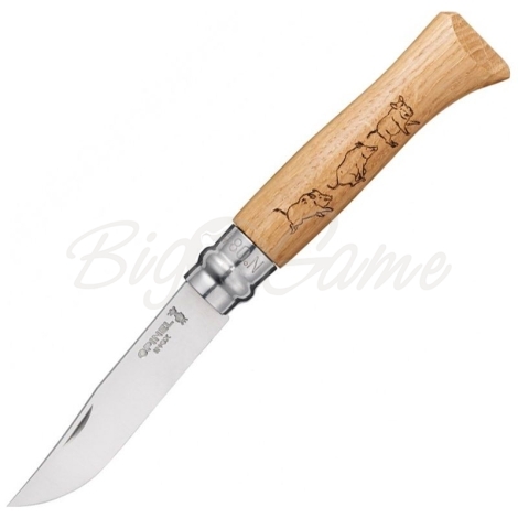 Нож складной OPINEL №8 VRI Animalia Boar (кабан) фото 1