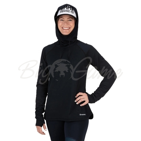 Толстовка SIMMS Women's Heavyweight Baselayer Hoody цвет Black фото 5