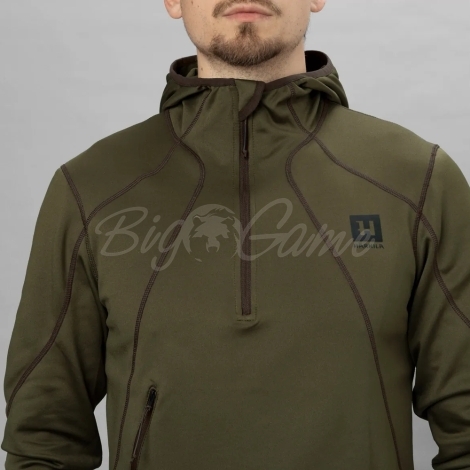 Толстовка HARKILA Deer Stalker Full Zip Fleece Hoodie цвет Willow green фото 8