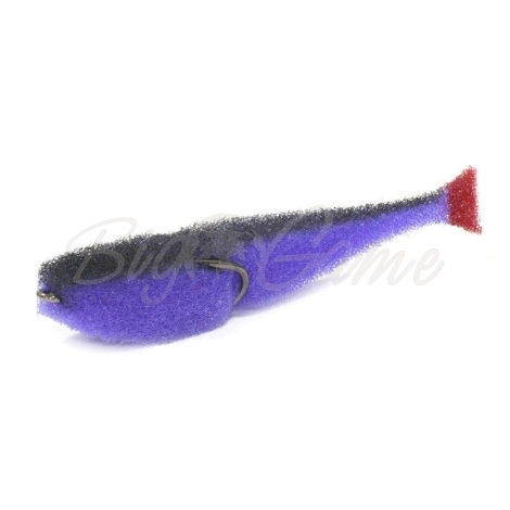 Поролоновая рыбка LEX Classic Fish CD 10 LBB (сиреневое тело / черная спина / красный хвост) фото 1