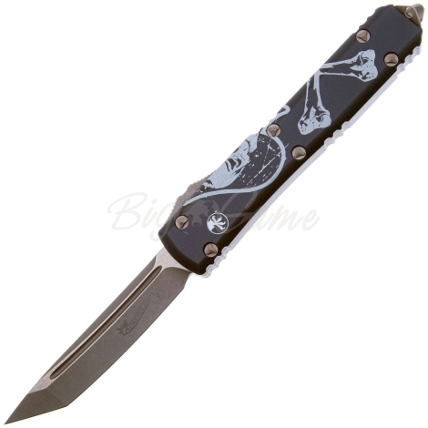 Нож автоматический MICROTECH Ultratech T/E Death Card Bohler M390 фото 1