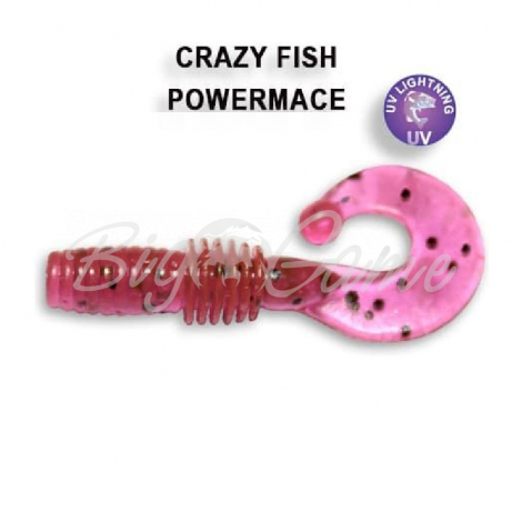 Твистер CRAZY FISH Power Mace 1,6" (8 шт.) зап. кальмар, код цв. 13 фото 1