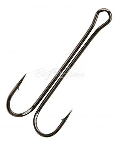 Крючок двойной CRAZY FISH Long Tail Double Hook № 1/0 (3 шт.) фото 1
