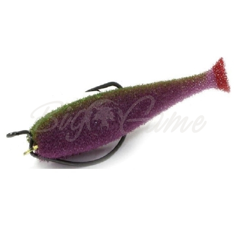 Поролоновая рыбка LEX Classic Fish 12 OF2 PLB (фиолетовое тело / салатовая спина / красный хвост) фото 1