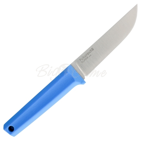 Нож с фиксированным клинком OWL KNIFE Fukurou XS сталь Elmax рукоять стеклотекстолит G10 цв. Синий фото 4
