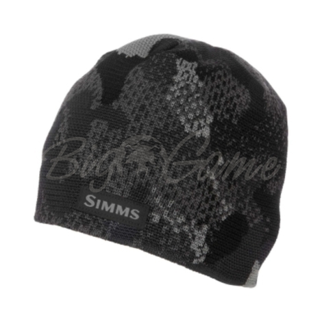 Шапка SIMMS Everyday Beanie цвет Hex Flow Camo Carbon фото 1