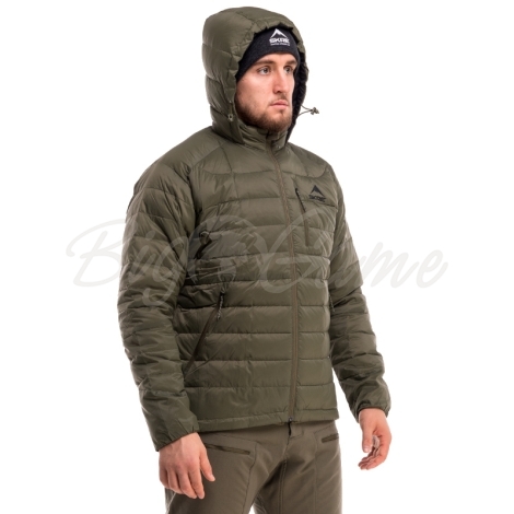 Куртка SKRE Ptarmigan 850 Ultra Down Hoodie цвет Olive Green фото 5