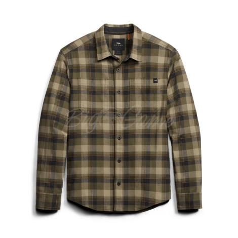 Рубашка SITKA Ashland Lt Wt Flannel Shirt цвет Oak Green Fall Plaid фото 7