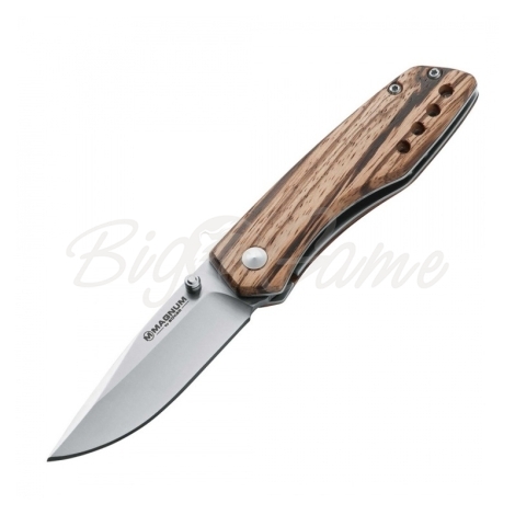 Нож складной BOKER Magnum Baron. Длина 16,5/7,0см. Сталь 440. Рукоять дерево. фото 1