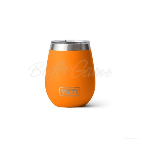 Термостакан YETI Rambler Wine Tumbler w/Magslider Lid 296 цвет King Crab Orange фото 1