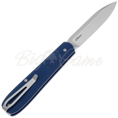 Нож складной полуавтоматический BOKER Coffin Denim Micarta сталь MagnaCut рукоять Микарта цв. Синий фото 7