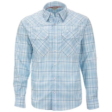 Рубашка SIMMS Brackett LS Shirt цвет Sky Classic Plaid фото 1