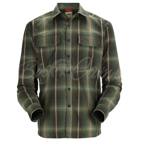 Рубашка SIMMS Coldweather LS Shirt цвет Forest Hickory Plaid фото 1