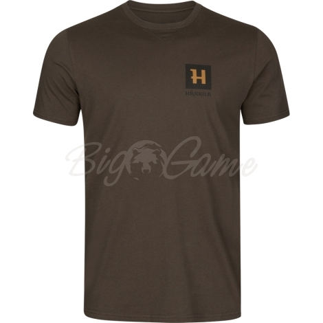 Футболка HARKILA Gorm S/S T-Shirt цвет Shadow brown фото 1
