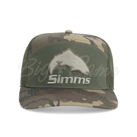 Кепка SIMMS Brown Trout 7-Panel цвет Olive фото 1