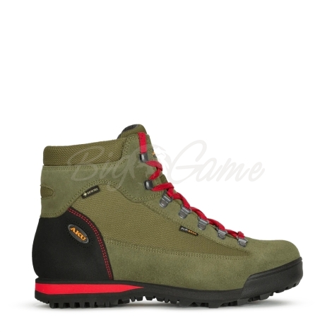 Ботинки треккинговые AKU WS Slope Micro GTX цвет Military Green / Red фото 5
