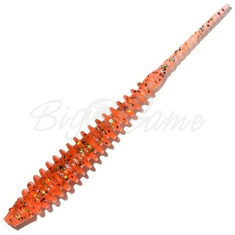 Червь RED MACHINE Торнадо 50 мм цв. Orange Pepper, аттрактант Рыба (12 шт.) фото 1