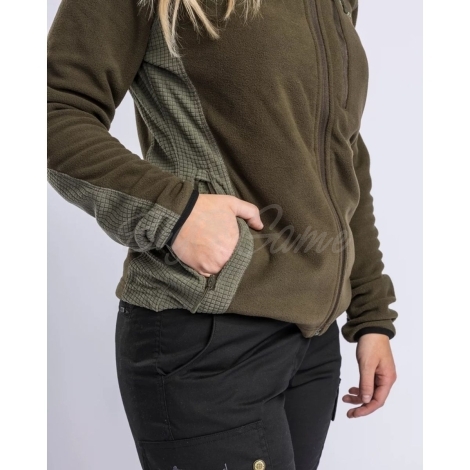 Толстовка PINEWOOD WS Air Vent Fleece Jacket цвет Dark Moss Green фото 2