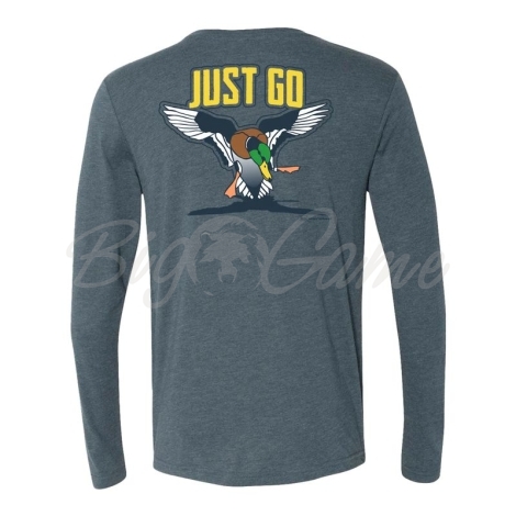 Футболка BANDED Just Go 3D Mallard L/S T-Shirt цвет Indigo фото 2