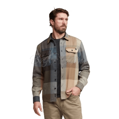 Рубашка SITKA Hardwood Heavy Weight Flannel цвет Buckskin Fall Plaid фото 6