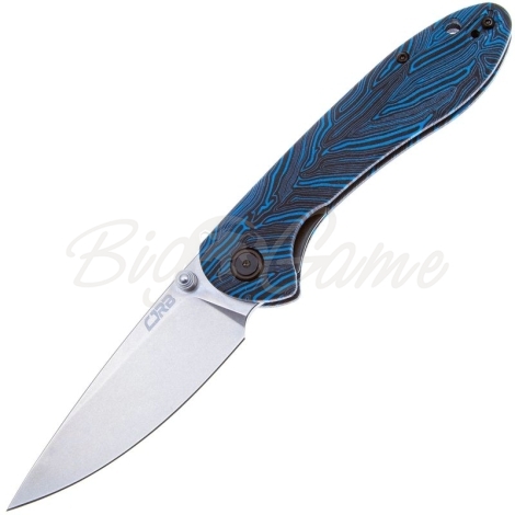 Нож складной полуавтоматический CJRB Feldspar сталь AR-RPM9 рукоять стеклотекстолит G10 цв. Черно-синий фото 1