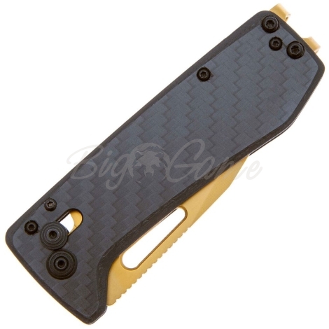 Нож складной SOG Ultra XR Carbon+Graphite S35VN рукоять Карбон цв. Черный/Золотой фото 3