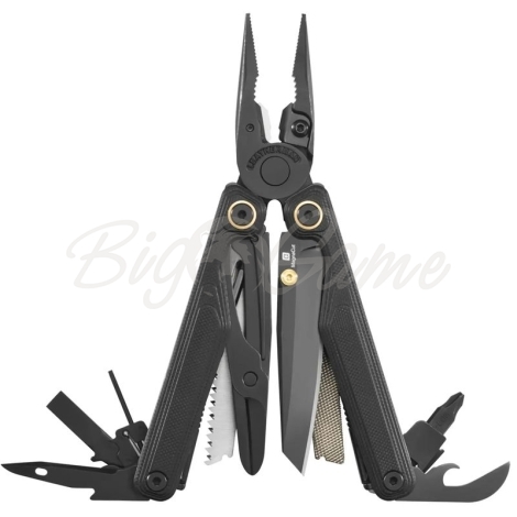 Мультитул LEATHERMAN Wave Alpha (16 инструментов) цв. Obsidian фото 1