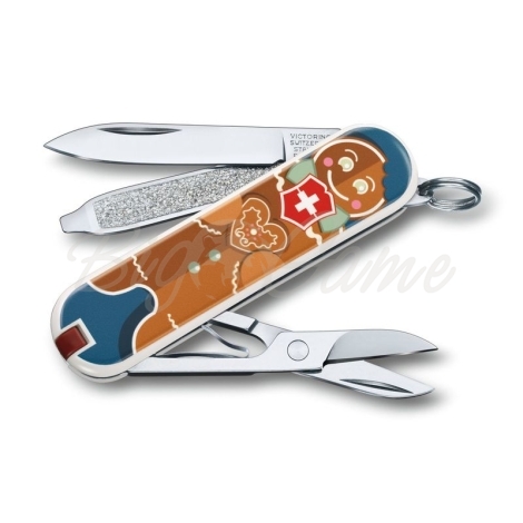 Нож VICTORINOX Classic LE2019 58мм 7 функций цв. Gingerbread Love фото 1