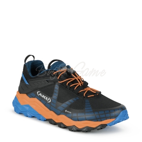Кроссовки треккинговые AKU Flyrock GTX цвет black / blue фото 1