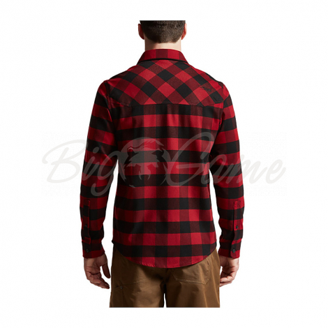 Рубашка SITKA Riser Work Shirt цвет Brick / Black Buffalo фото 6