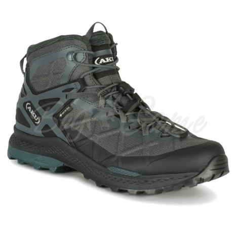 Кроссовки треккинговые AKU Rocket Mid GTX цвет Grey / Green фото 1