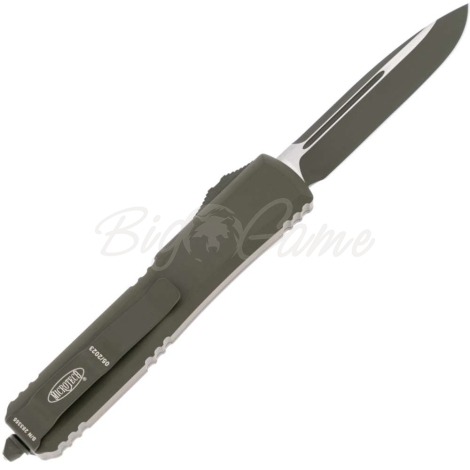 Нож автоматический MICROTECH UTX-85 S/E клинок М390, рукоять алюминий,цв. зеленый фото 5