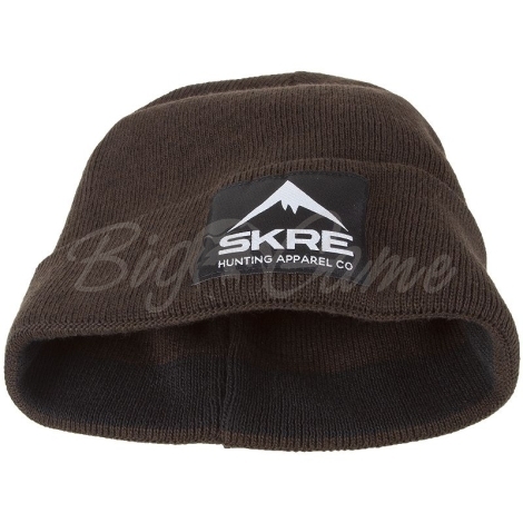 Шапка SKRE Cuffed Beanie цвет Коричневый фото 4