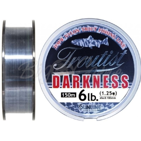 Леска SUNLINE Troutist Darkness 150 м цв. черный 0,104 мм фото 1