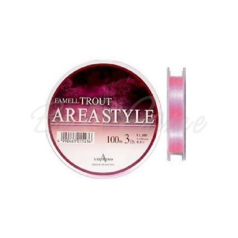 Леска YAMATOYO Famell Trout Area Style 100 м цв. Розовый 0,157 мм фото 1