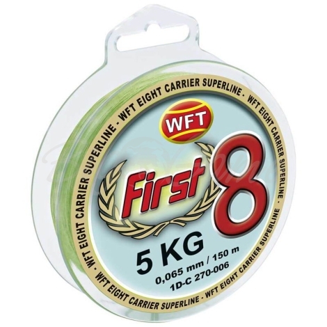 Плетенка WFT First 8 Mint 150 м 10 кг 0,10 мм фото 1